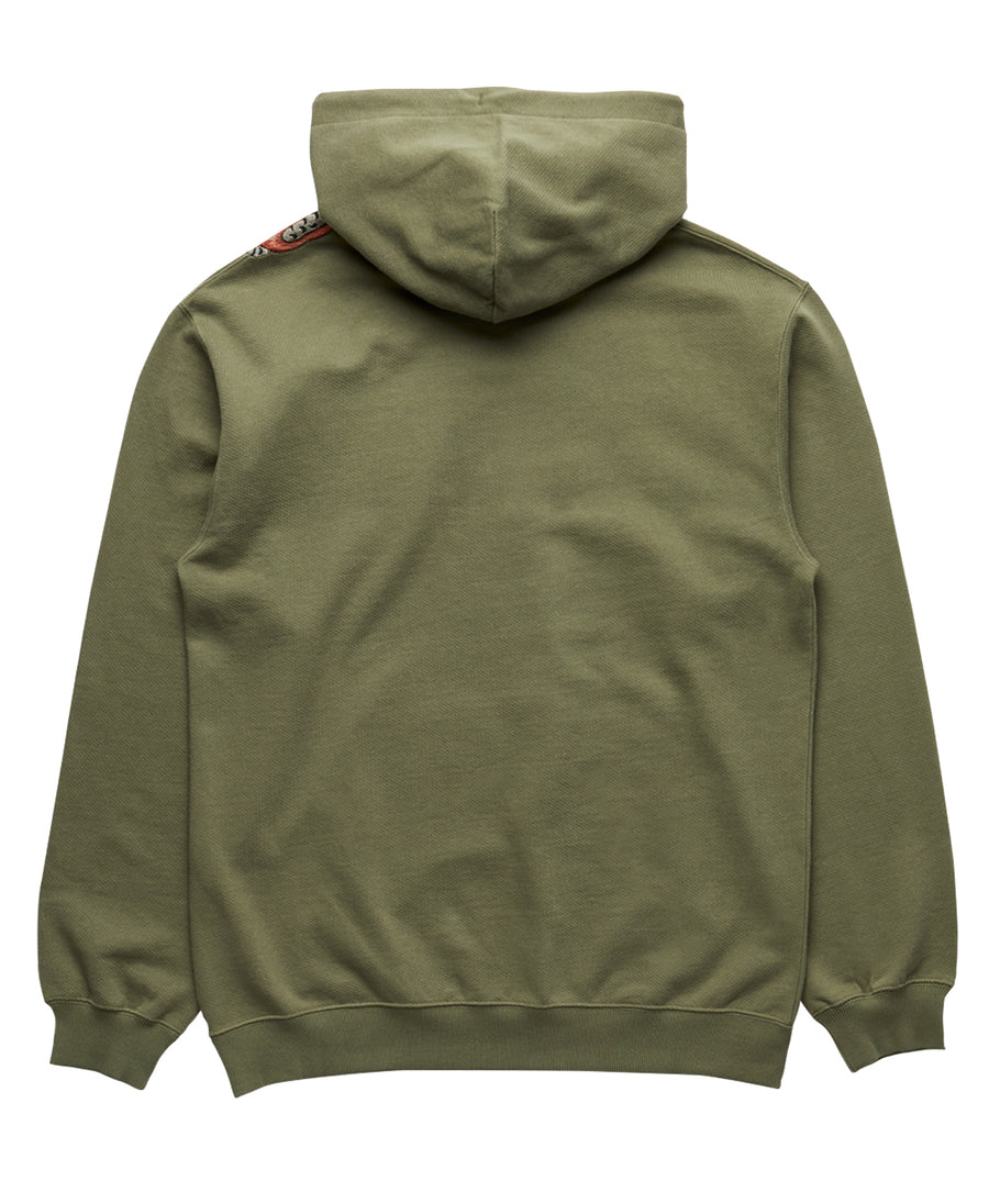 MAHARISHI Ying & Yang Hooded Sweat Olive 4573 