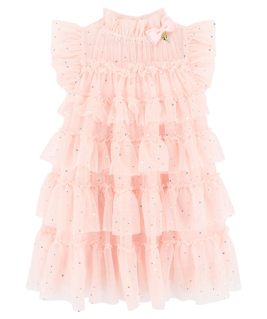 ANGEL'S FACE Mitzi Sparkle Tiered Dress MITZI – A dazzling tiered dress with sparkling details, soft layered fabric, and an elegant silhouette, perfect for parties and special occasions