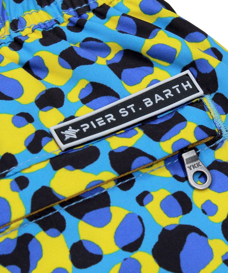 PIER ST BARTH  Leopard Cannes Swim Shorts CANNES-LEOPARD