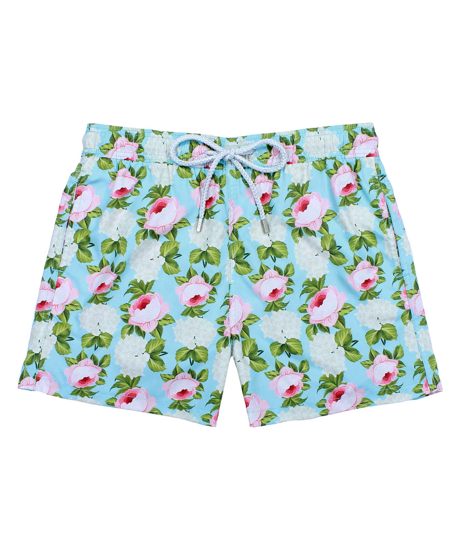 PIER ST BARTH  Peony Pier Swim Shorts PIER-PEONY