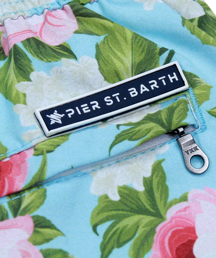PIER ST BARTH  Peony Pier Swim Shorts PIER-PEONY