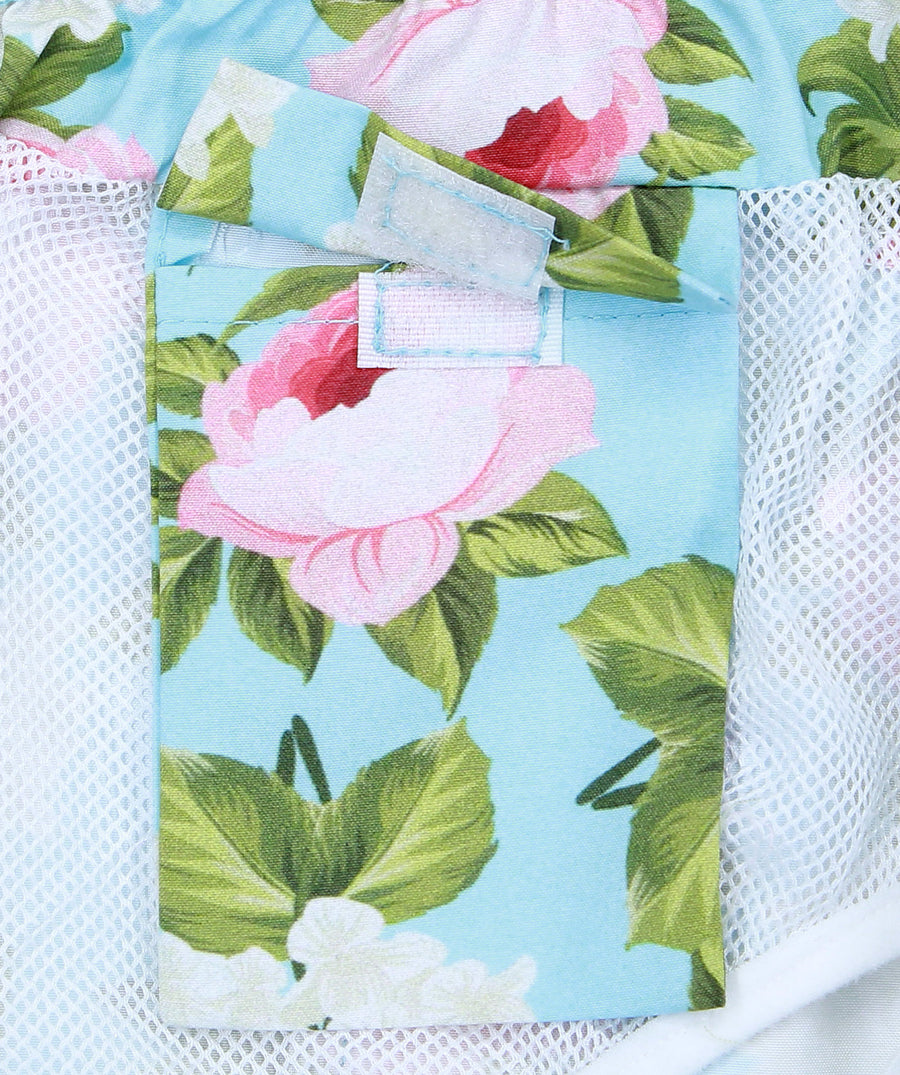 PIER ST BARTH  Peony Pier Swim Shorts PIER-PEONY