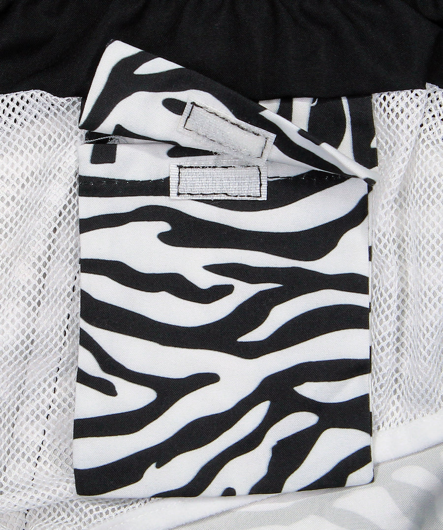 PIER ST BARTH  Zebra Pier Swim Shorts PIER-ZEBRA