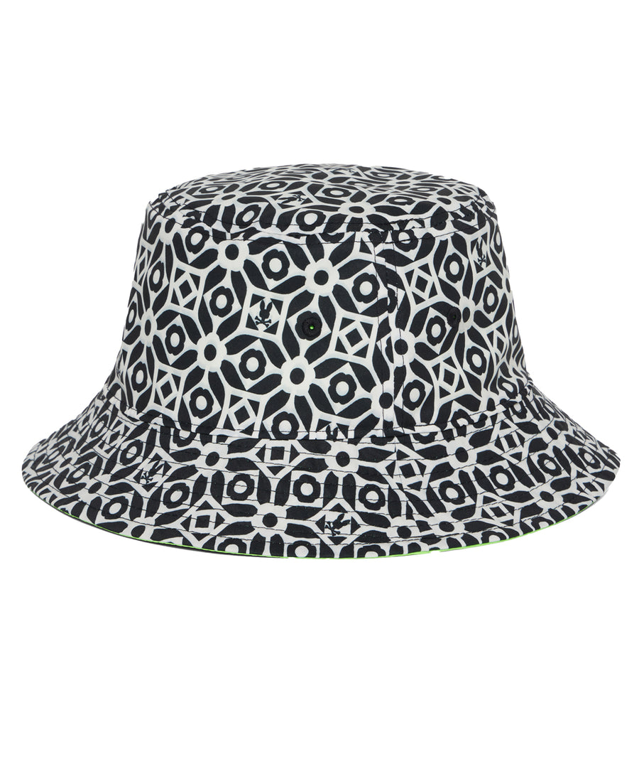 PSYCHO BUNNY Los Angeles Reversible Bucket Hat B6A829Z1HT