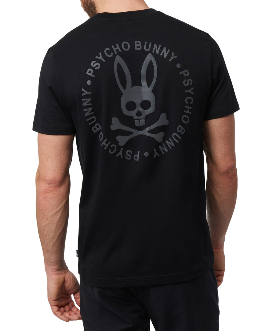 PSYCHO BUNNY Crosby Reflective Print Graphic Tee B6U104Y1PC