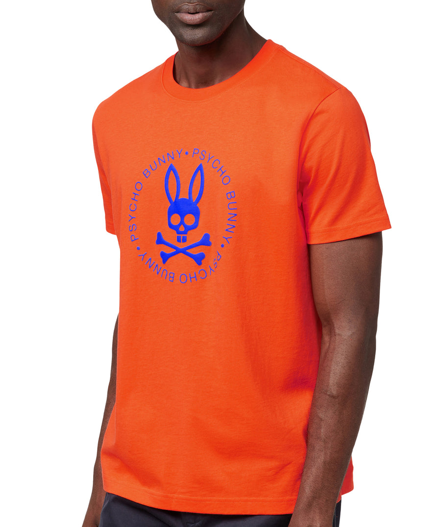PSYCHO BUNNY Bradley High Density Graphic Tee B6U565Z1PC