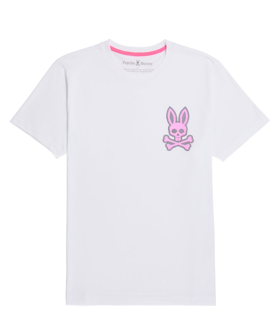 PSYCHO BUNNY Lancaster Cross Stitched Bunny Tee B6U625A2PC