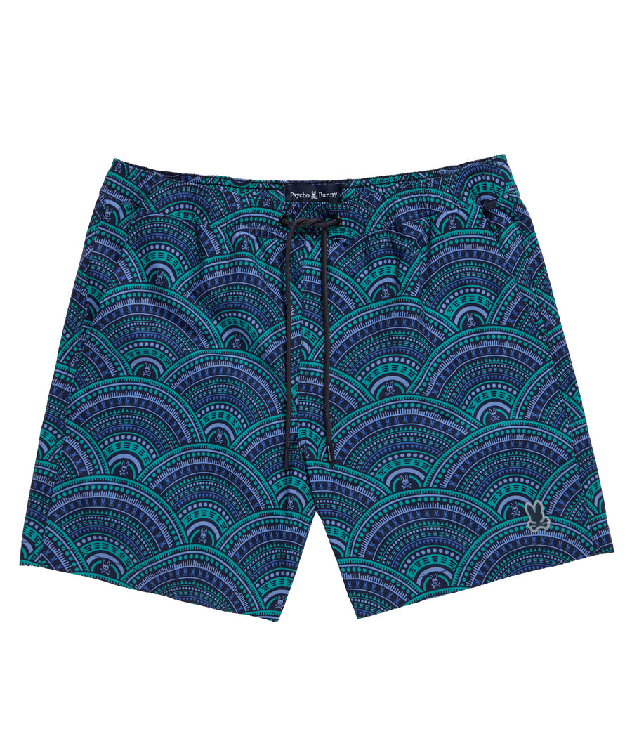 PSYCHO BUNNY San Diego Printed Swim Shorts B6W821A2PO