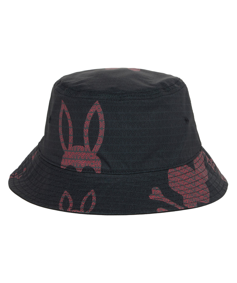 PSYCHO BUNNY Harvey Reversible Bucket Hat B6A386Z1HT