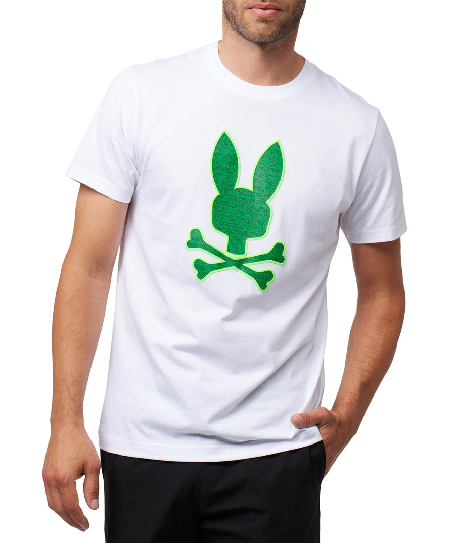 PSYCHO BUNNY Harvey Embro Graphic Tee B6U309Z1PC