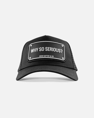 JOHN HATTER & CO Why So Serious? Rubber Cap R-1089-U00 – playful yet bold statement cap, perfect for adding personality and edge to any casual outfit.