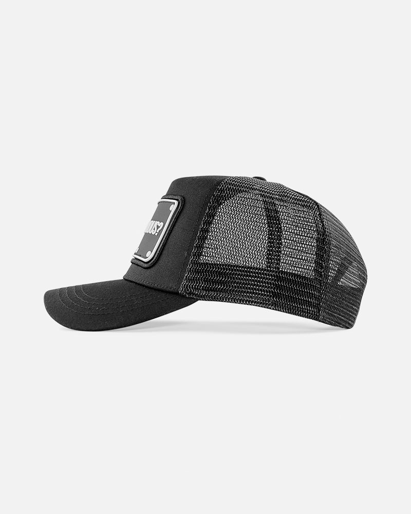 JOHN HATTER & CO Why So Serious? Rubber Cap R-1089-U00 – playful yet bold statement cap, perfect for adding personality and edge to any casual outfit.