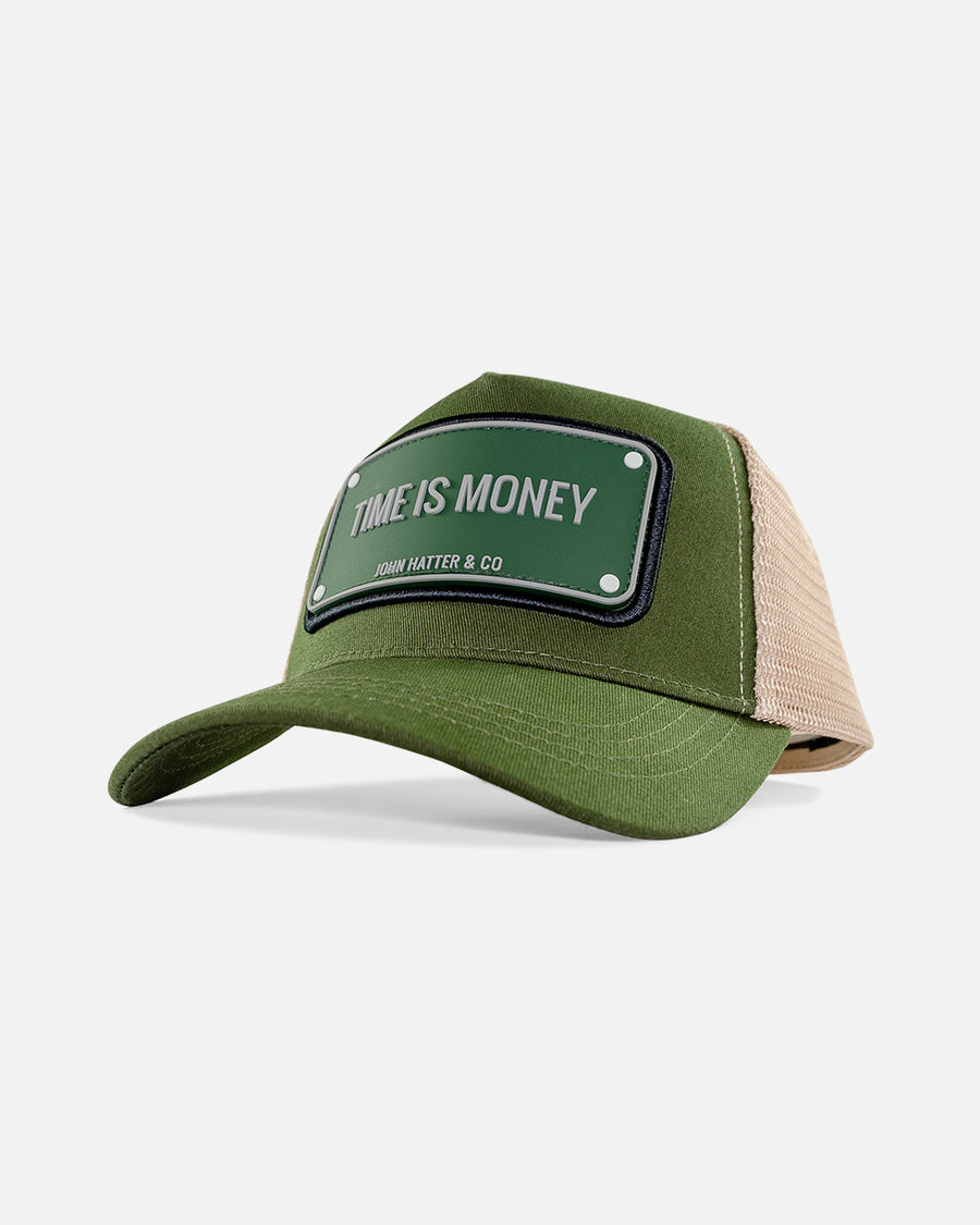 JOHN HATTER & CO Time is Money Cap R-1096-U00 – sleek statement cap with bold design, perfect for making a powerful style statement day or night.