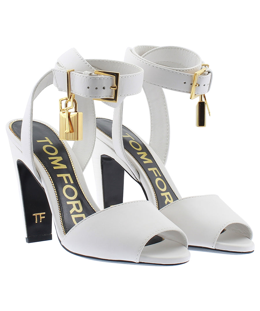 TOM FORD Padlock Charm Leather Sandals W2610T-LCL002