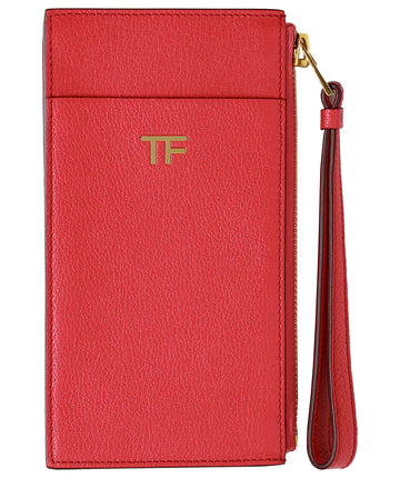 TOM FORD  Grained Leather Wristlet Wallet S0336T-LGO005