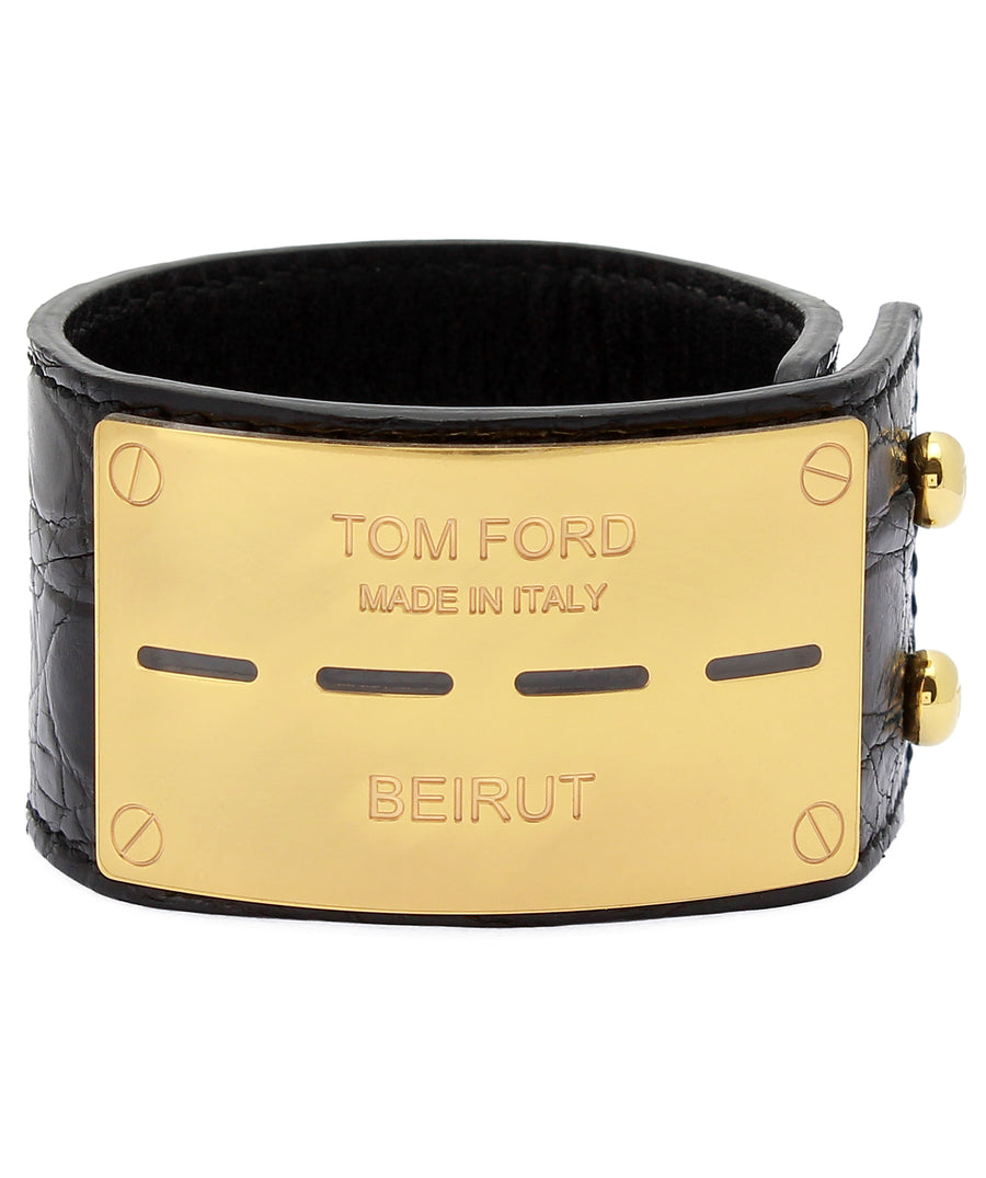 TOM FORD  Genuine Crocodile Beirut Bracelet JW0BEI-CFD