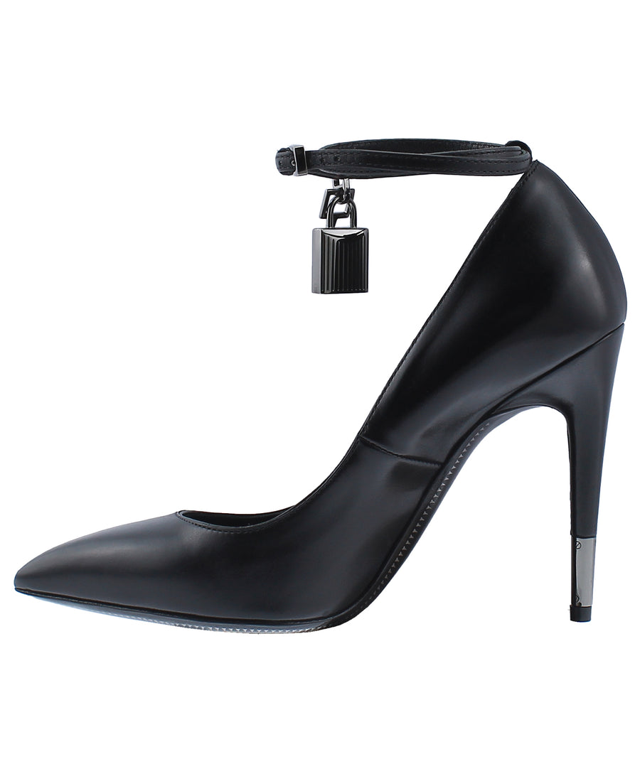 TOM FORD Padlock Charm Leather Pumps W2030R-SCA