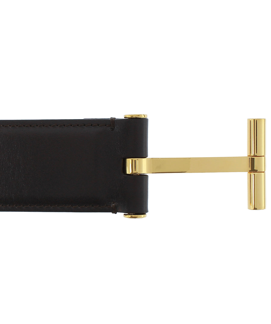 TOM FORD  Genuine Leather T Belt B0085T-BET