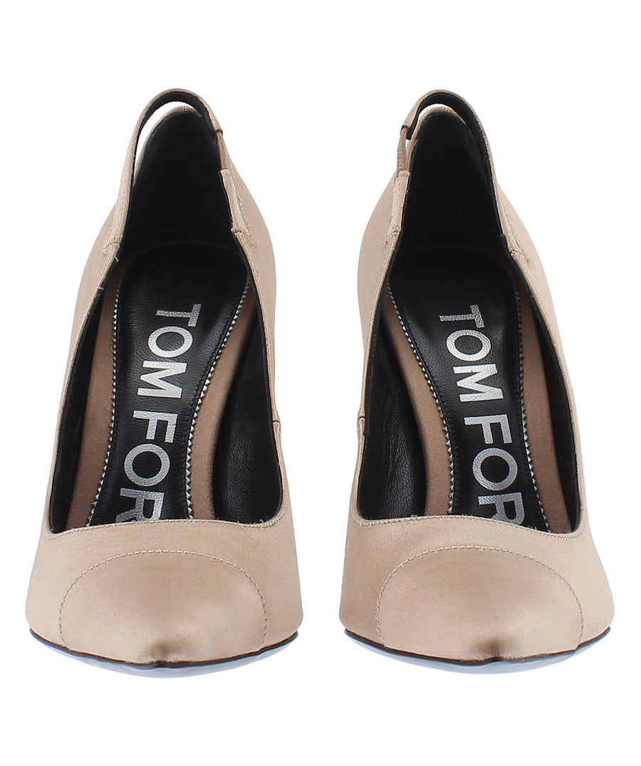 TOM FORD Pointed Slingback Leather Pumps W2473S-TSA001