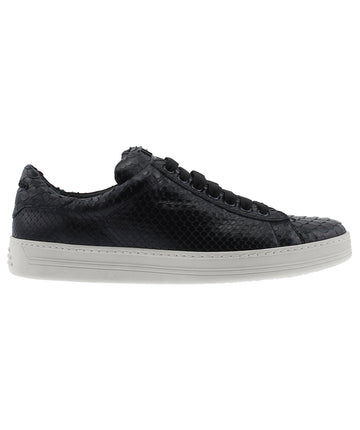 TOM FORD Python Leather Low Top Trainers Shoes W1194T-PIB