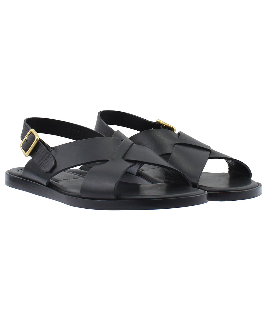 TOM FORD Cross Strap Leather Sandals J0599T/1