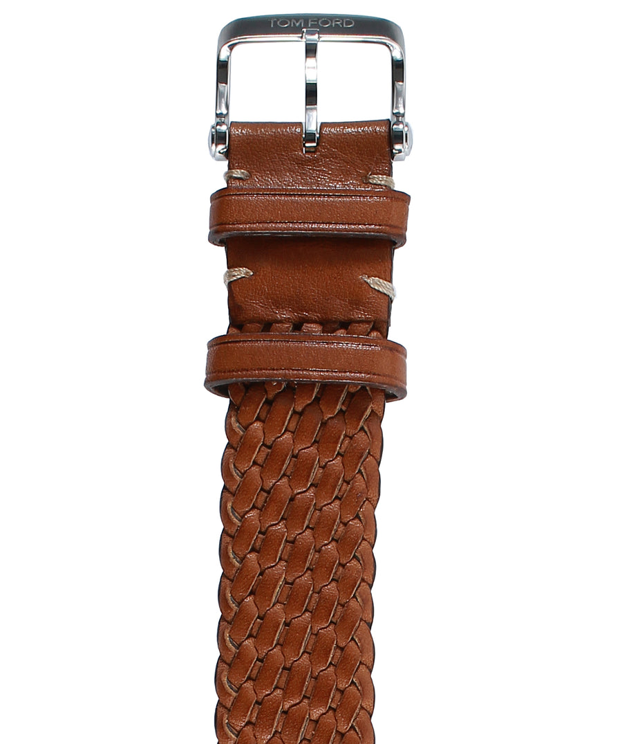 TOM FORD  TFS001 Braided Calf Leather Watch Strap TFS001-005-02