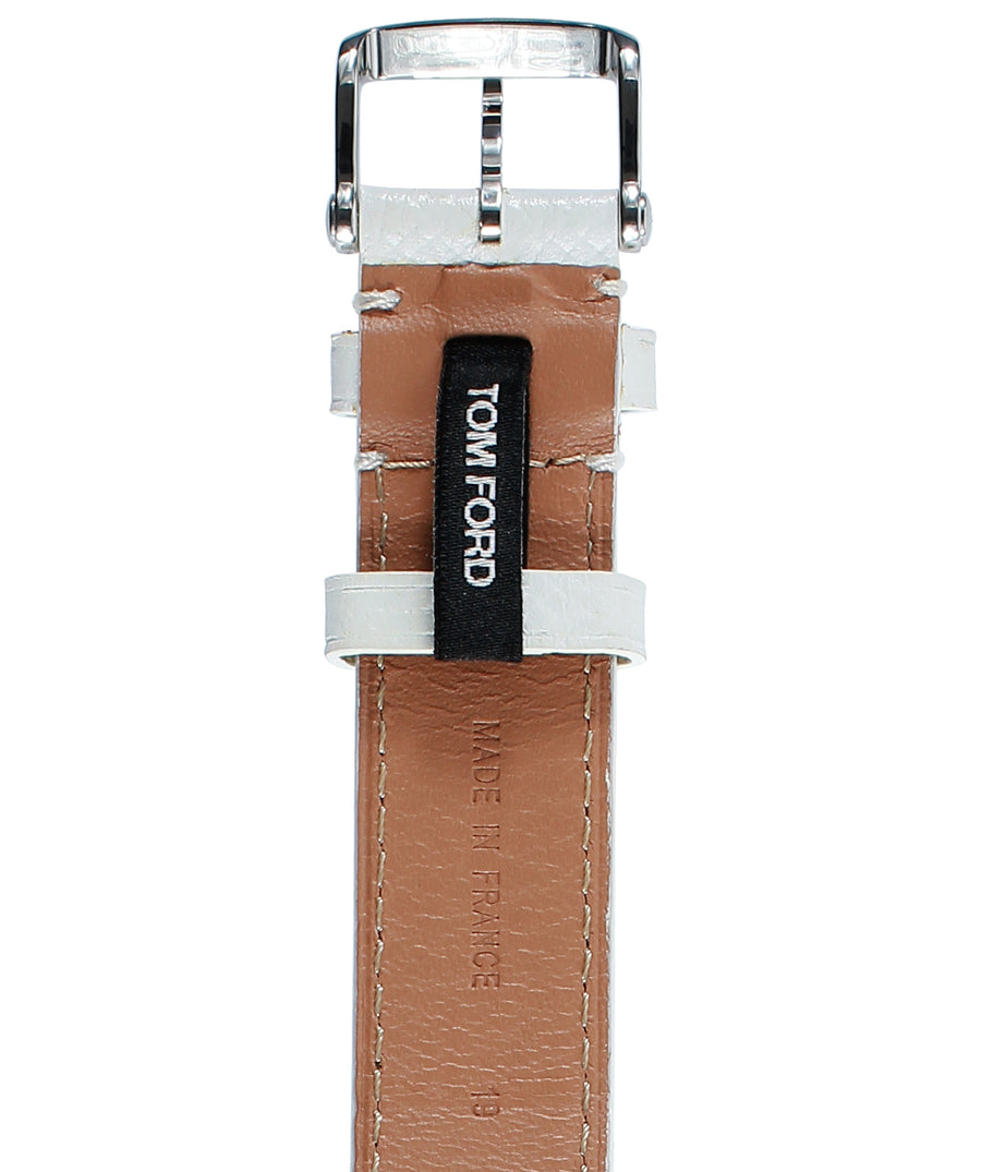 TOM FORD  TFS004 Pebble Grain Leather Watch Strap TFS004-007-02