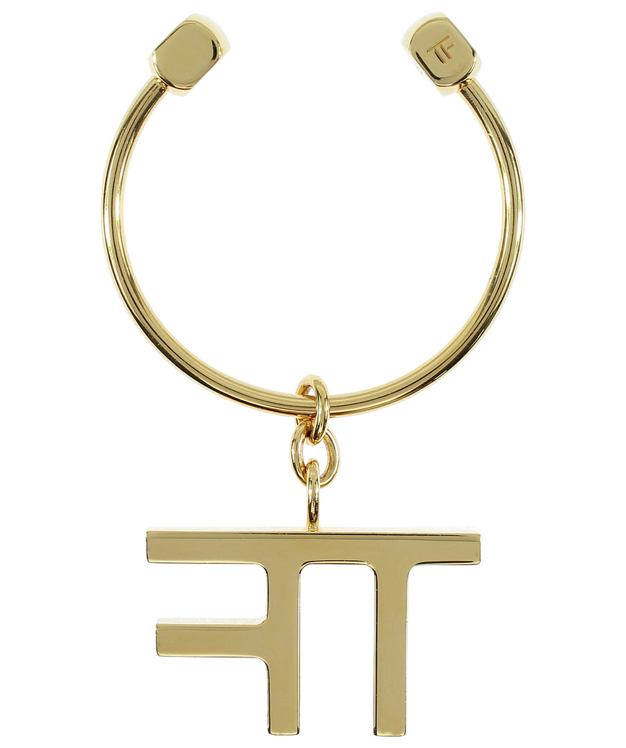 TOM FORD  Brass TF Logo Keychain S0285T-BRASS