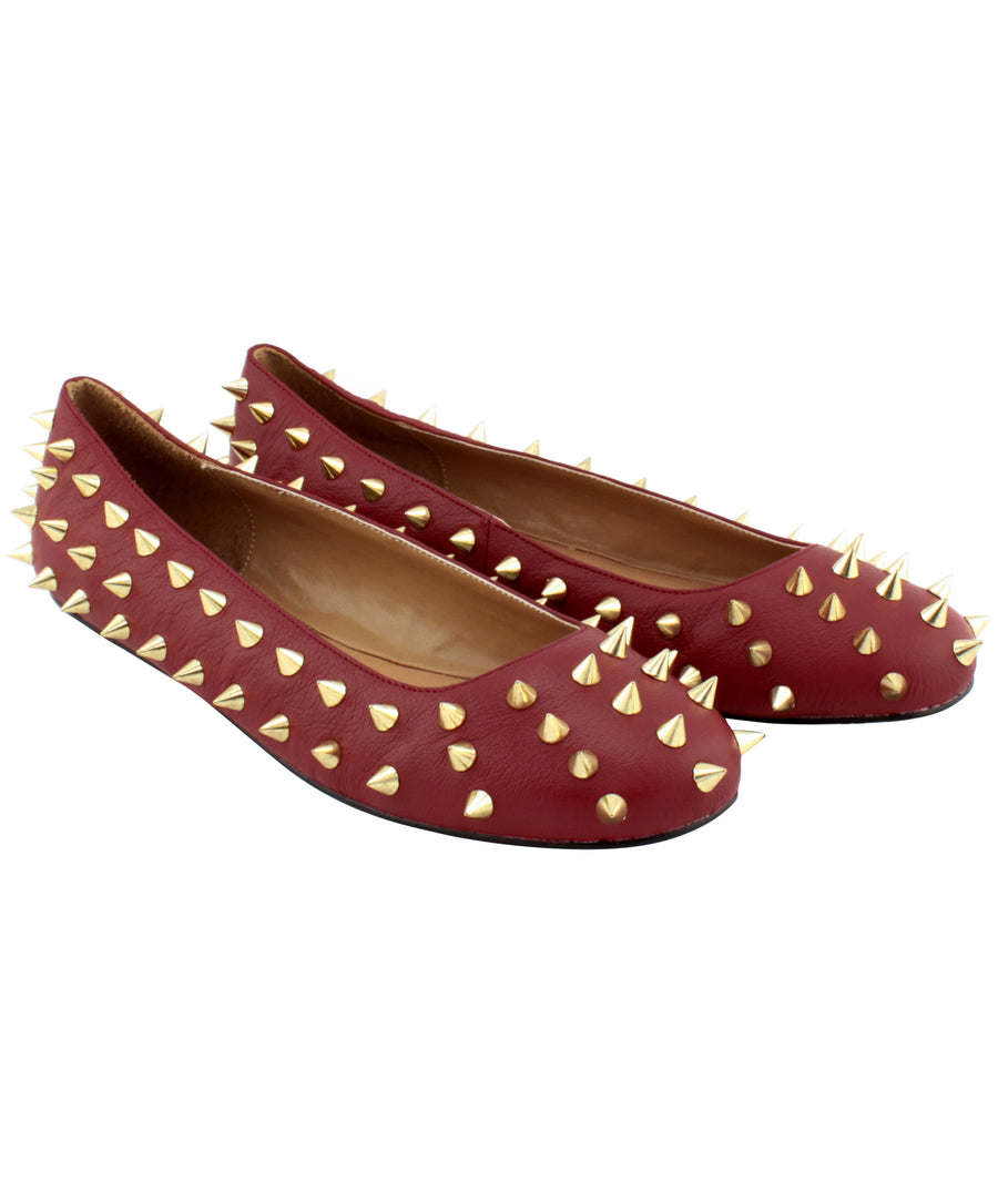 ALEJANDRA G  Cara Spiked Embellished Ballerinas CARA