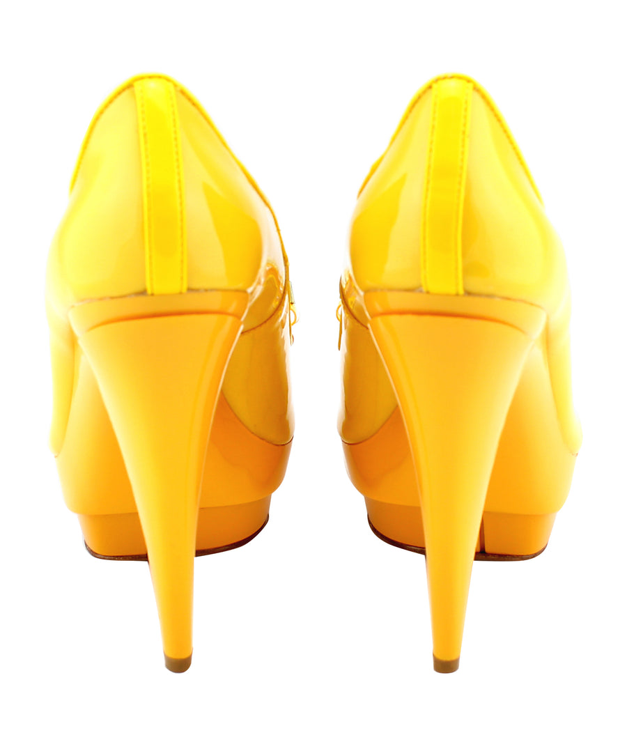 ALEJANDRA G  Lauren Spiked Bow Jelly Platforms LAUREN