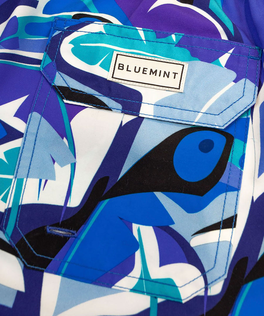 BLUEMINT  Arthus Blue Toucan Swim Shorts ARTHUS