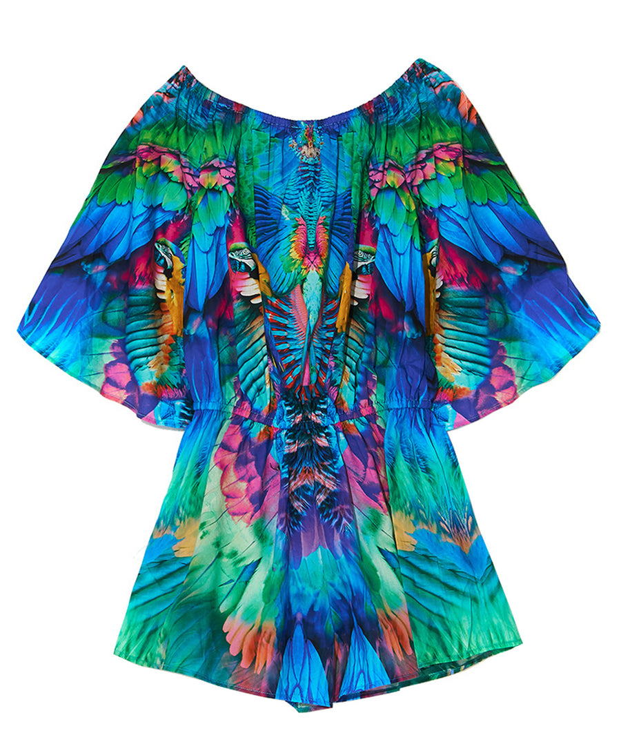 CAMILLA  Age Of Asteria 3/4 Flare Sleeve Playsuit 14446