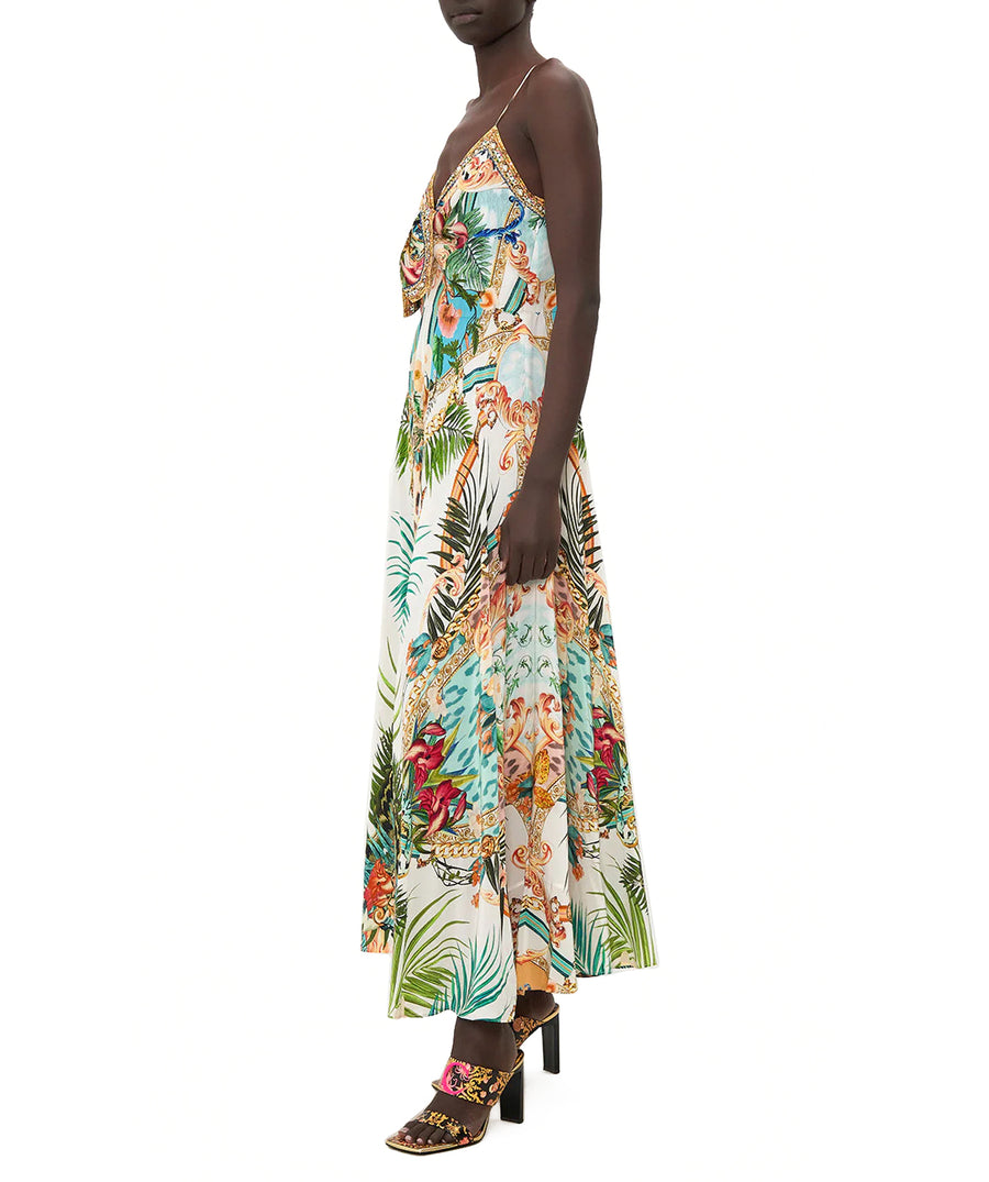 CAMILLA  Royalty Loyalty Long Dress With Tie Front 18901