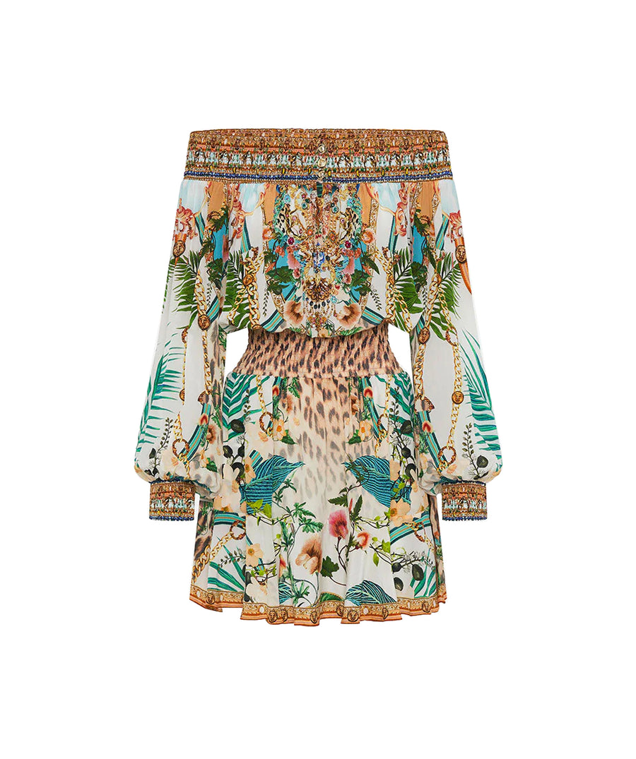 CAMILLA  Royalty Loyalty Off Shoulder Short Dress 19378