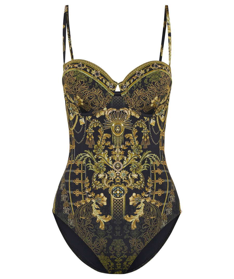 CAMILLA  The Night is Noir Underwire Cup One Piece Swimsuit 21362