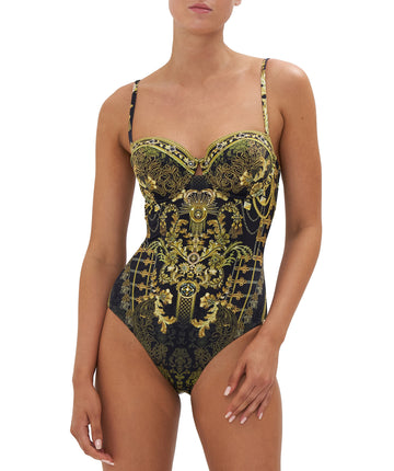 CAMILLA  The Night is Noir Underwire Cup One Piece Swimsuit 21362