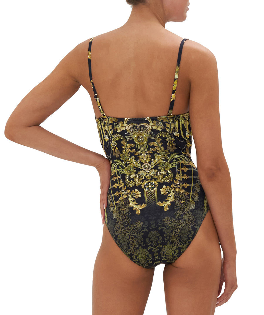 CAMILLA  The Night is Noir Underwire Cup One Piece Swimsuit 21362