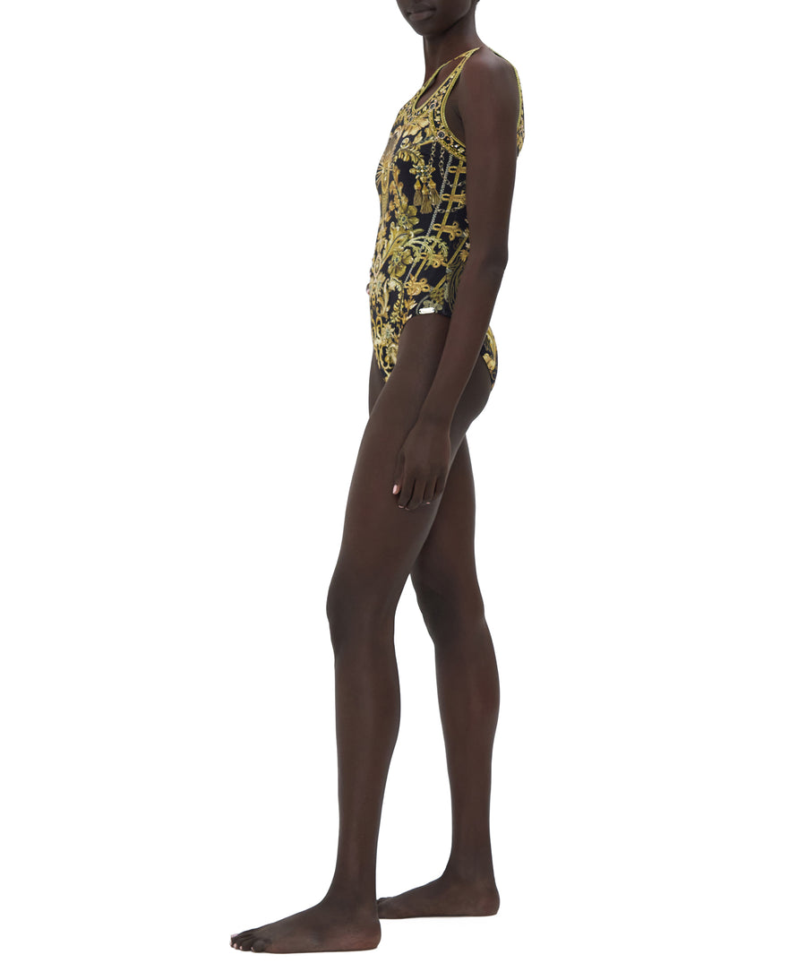 CAMILLA  The Night is Noir Cut Out One Shoulder One Piece 21756