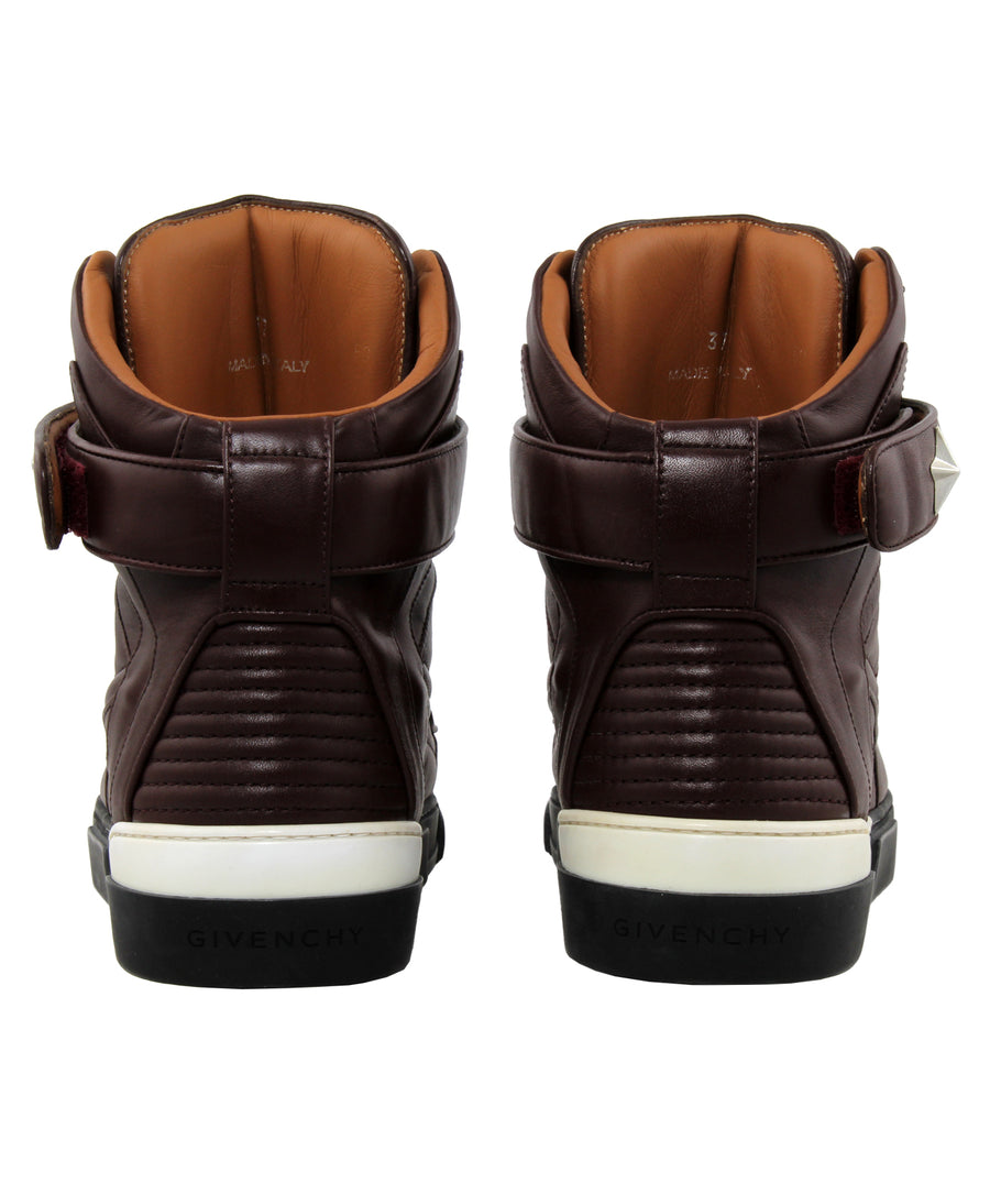 GIVENCHY  Tyson Star Leather High Top Sneakers BE08034005