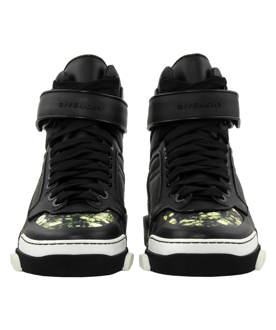 GIVENCHY  Tyson Flora Leather High Top Sneakers BM08104808