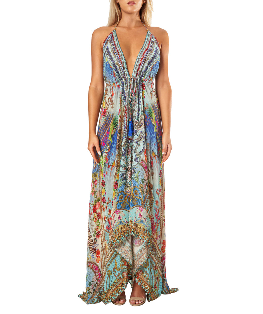 LA MODA  Queens Garden High-Low Handkerchief Dress 23003 MXD