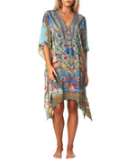 LA MODA  Queens Garden Designer Silk Kaftans 23003 RK