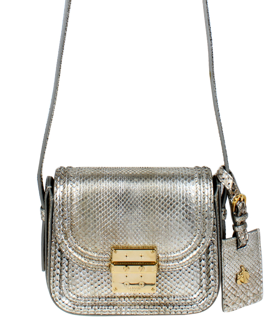 LANVIN  Small Lala Python Shoulder Bag LW-BGRAL4-COMO