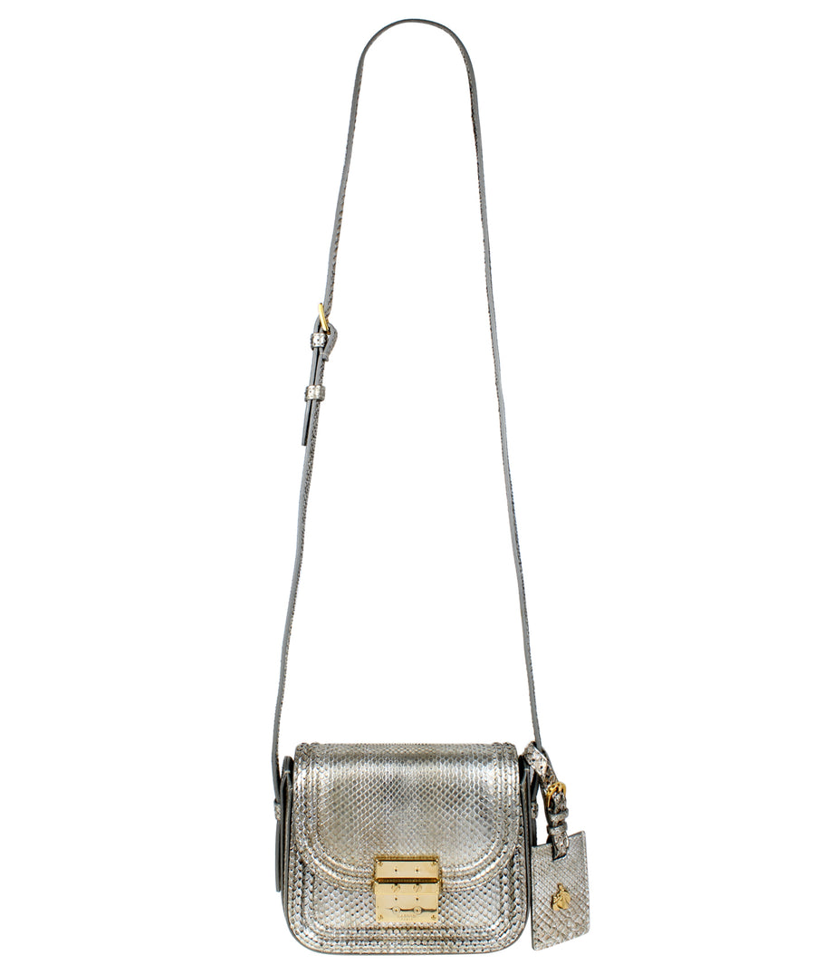 LANVIN  Small Lala Python Shoulder Bag LW-BGRAL4-COMO