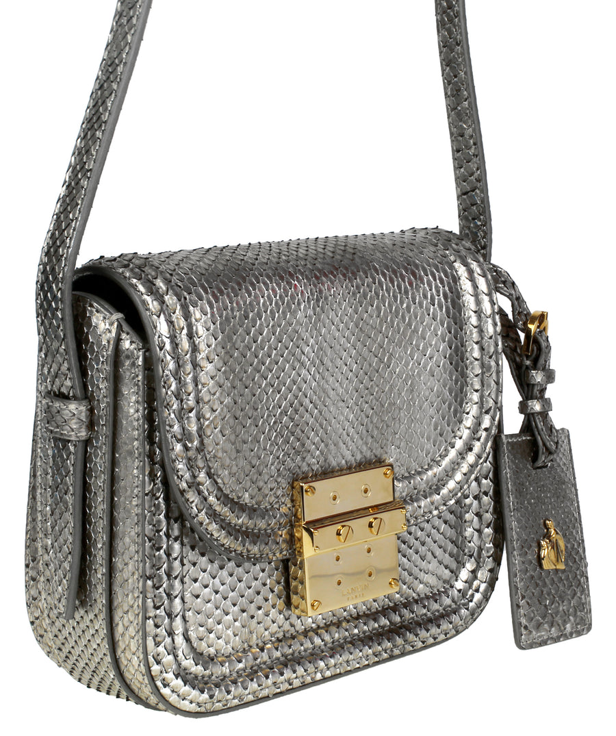 LANVIN  Small Lala Python Shoulder Bag LW-BGRAL4-COMO