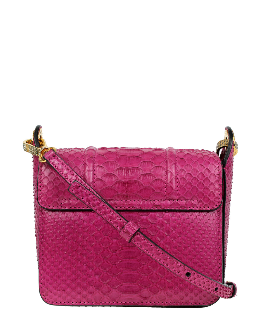 LANVIN  Embellished Python Shoulder Bag LW-BGEC9L-MIST