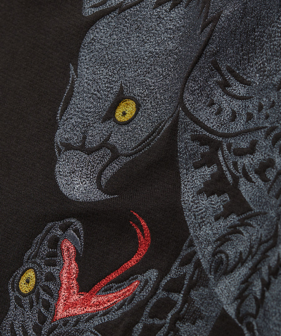 MAHARISHI  Eagle vs Snake Hooded Sweat 350MH4022
