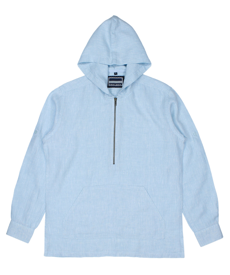PIER ST BARTH  Long Beach Linen Shirt LONG BEACH