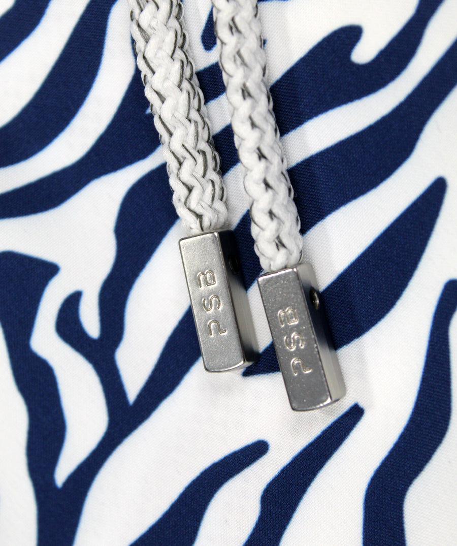 PIER ST BARTH  Zebra Pier Swim Shorts PIER-ZEBRA