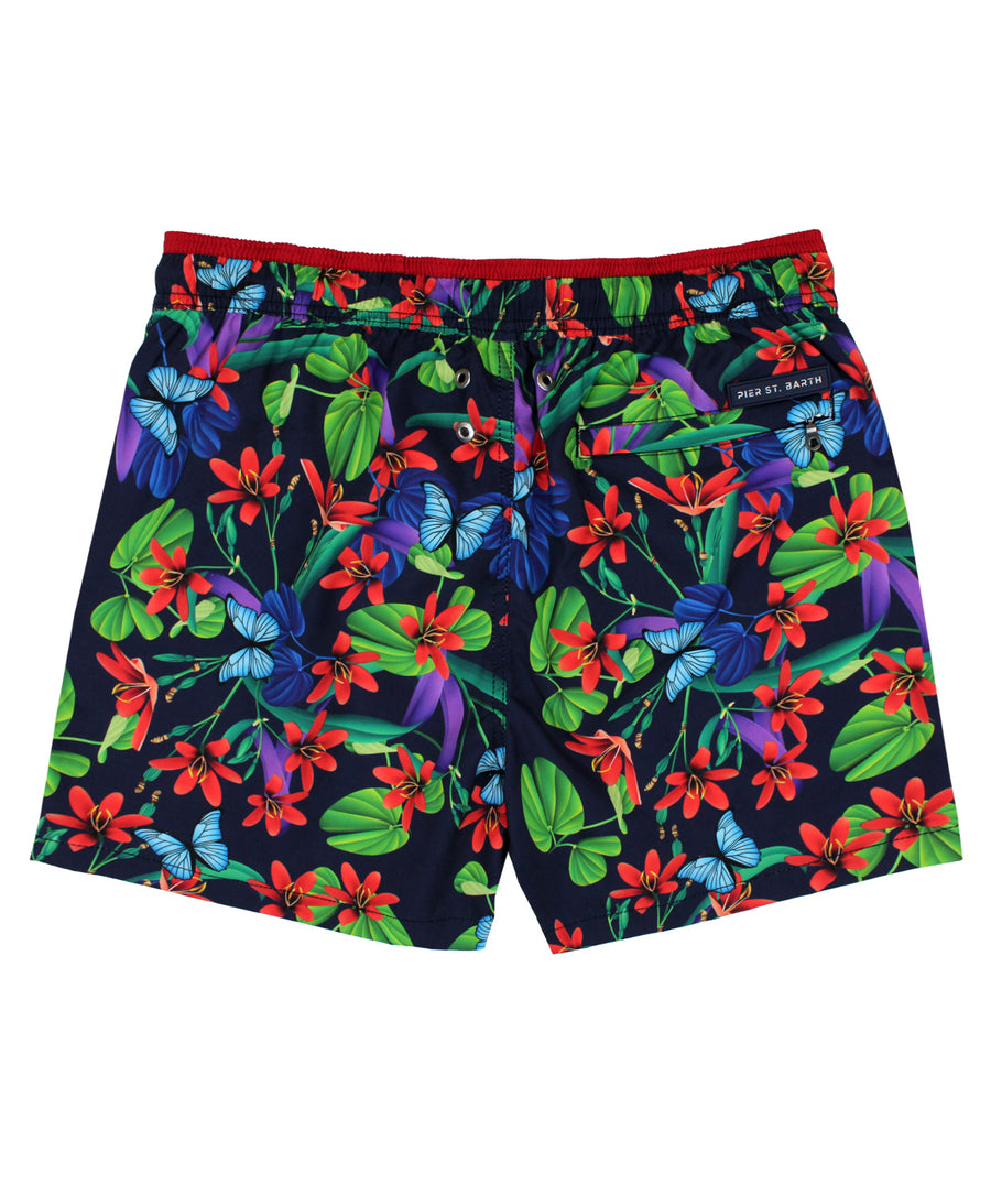 PIER ST BARTH  Mystical Blossom Cannes Swim Shorts CANNES-MYSTICAL BLOSSOM